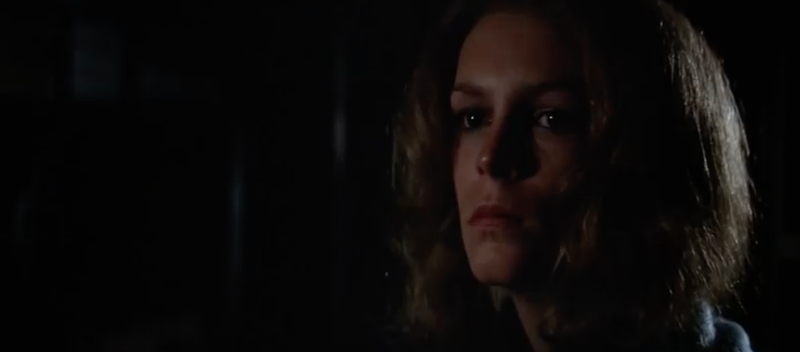 The last shot of Laurie Strode (Jamie Lee Curtis) in Halloween II.